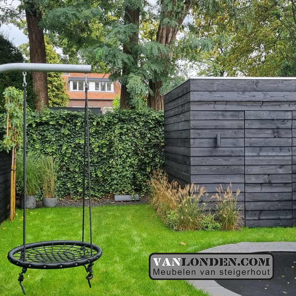 Schuur van zwart Zweeds Rabat