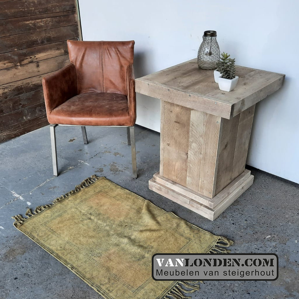 Steigerhouten bijzet tafel Ciska