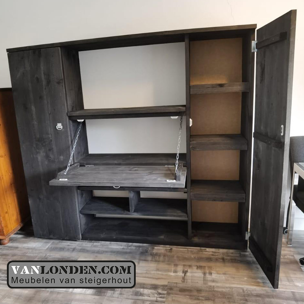 Steigerhouten bureaukast Ewoud