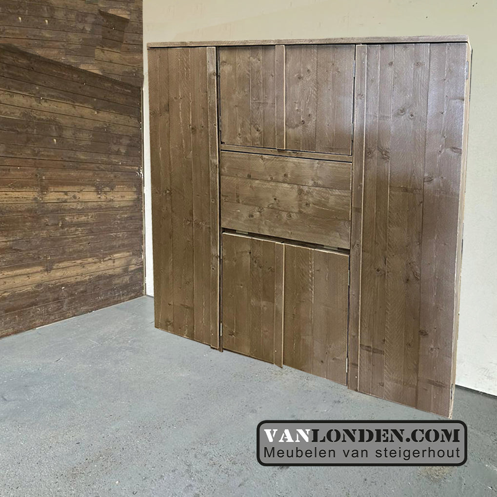 Steigerhouten bureaukast Serge