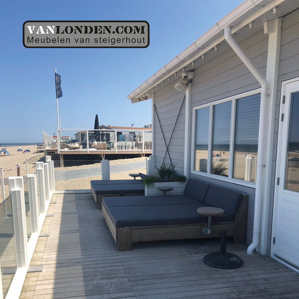 Steigerhouten loungebed Jessie