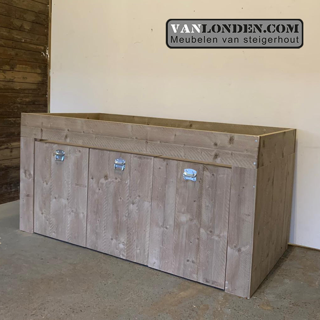 Steigerhouten halfhoogslaper dressoir Kerry