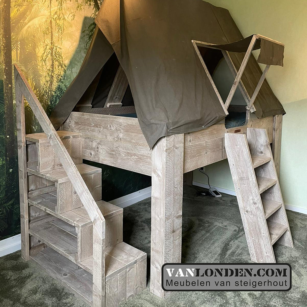 Steigerhouten tentbed Jochem