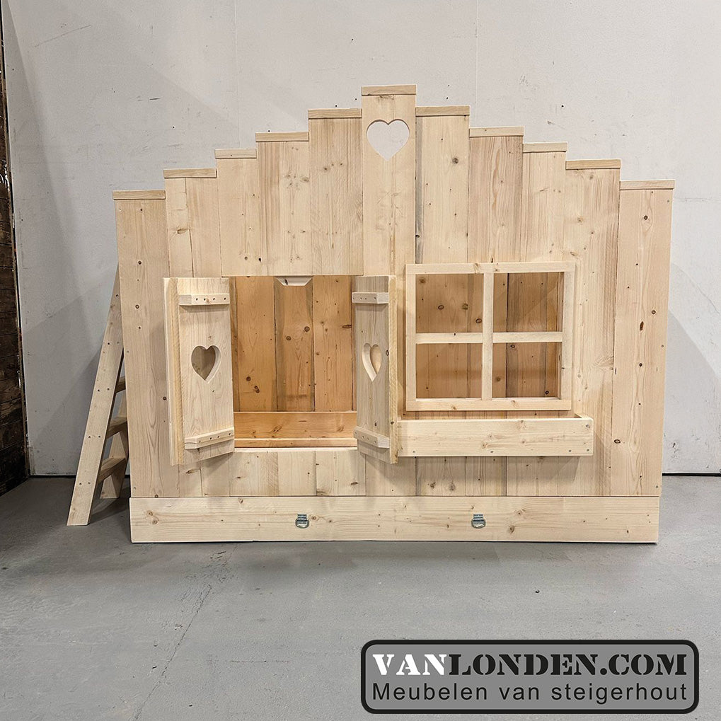 Steigerhouten trapgevel bed Tirza