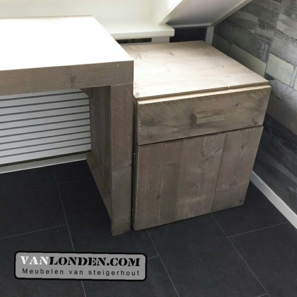 Steigerhouten badkamerkastje Esmee