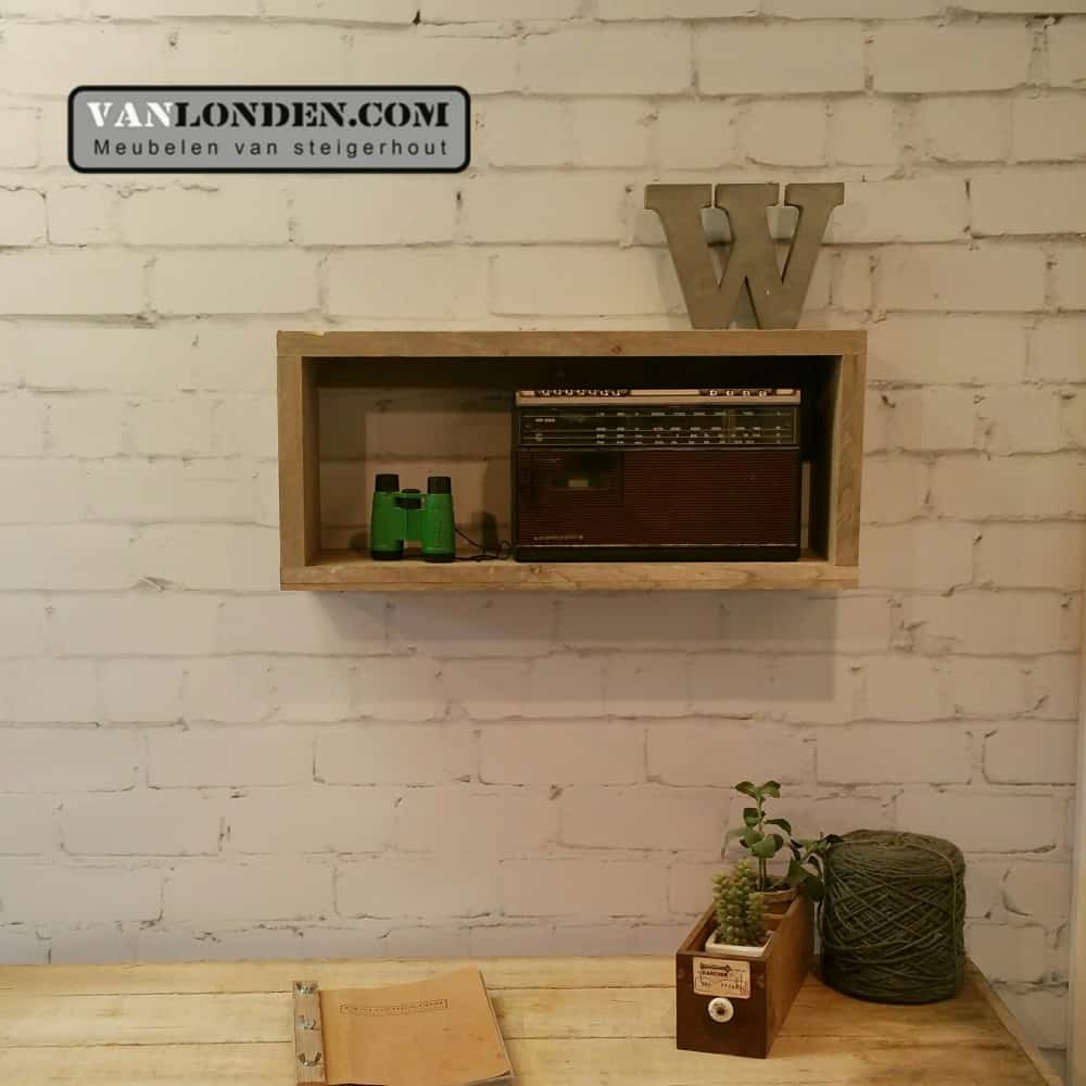 Steigerhouten wandkastje Willem