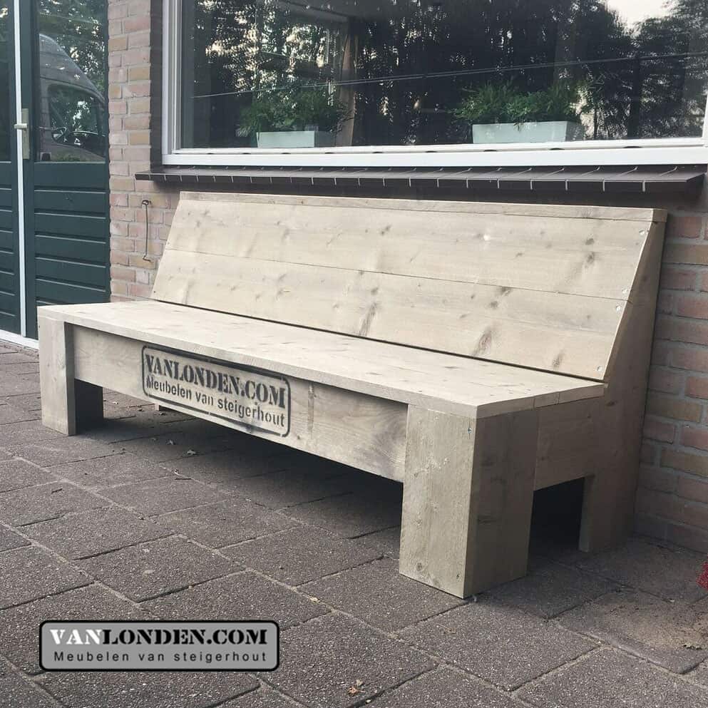 Steigerhouten zitbank Ilona