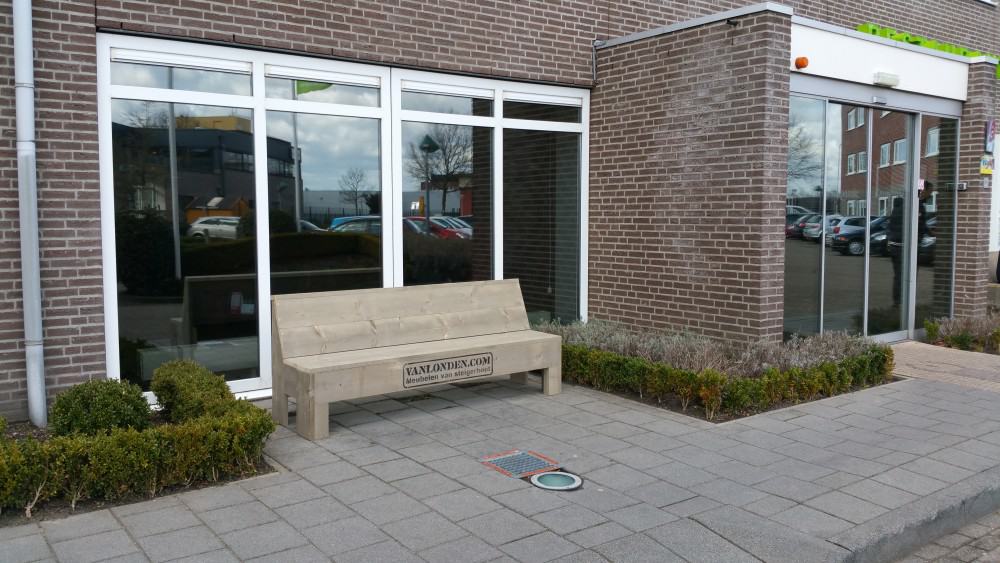 Steigerhouten zitbank Theo
