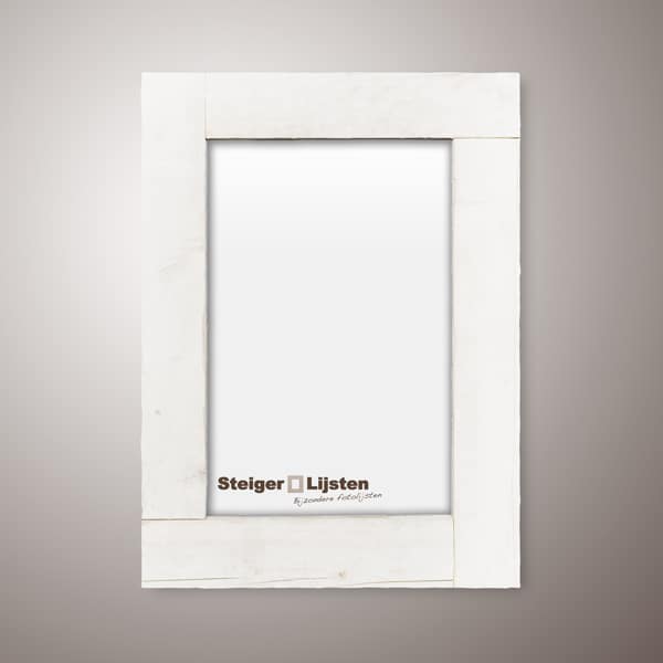 steigerlijst white wash smal