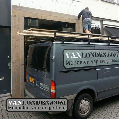 Steigerhouten gevelbekleding