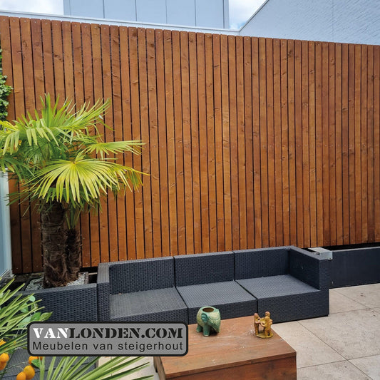 Steigerhouten schutting Pilaf