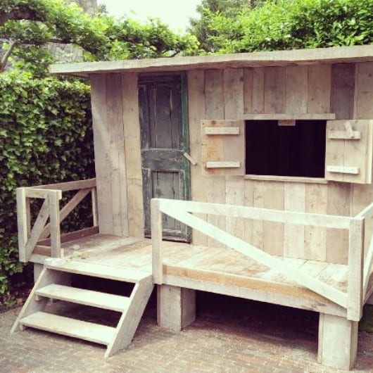 Steigerhouten speelhuis Quinten