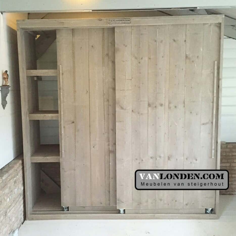 Steigerhouten kledingkasten online bestellen