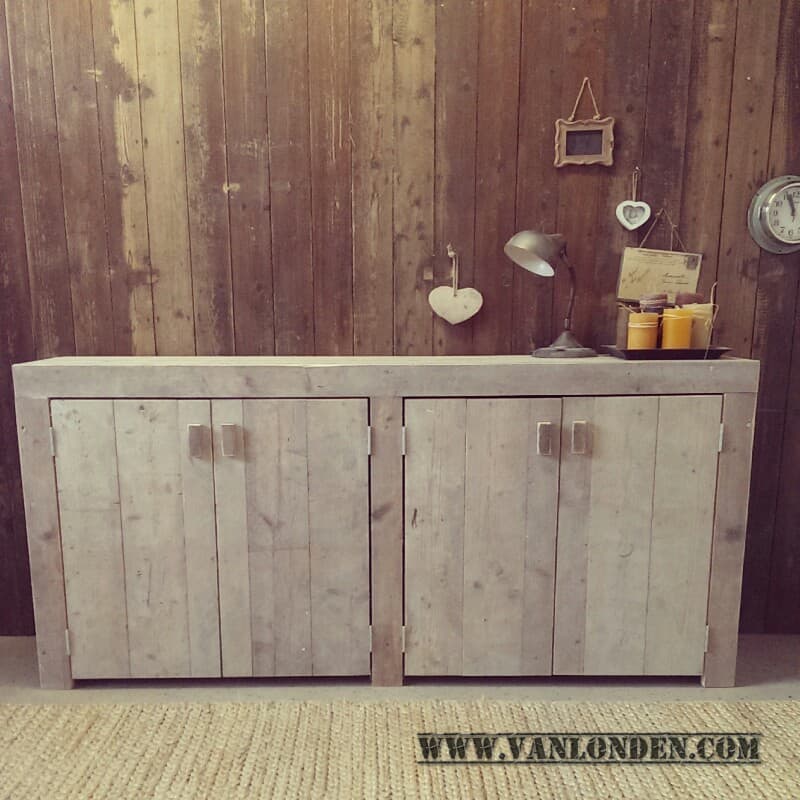 Steigerhouten dressoir kasten bestellen