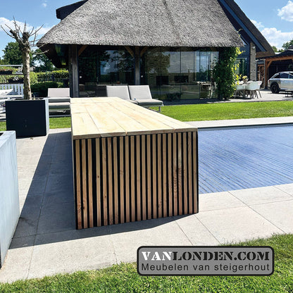 Douglas omkasting voor zwembad Rollo