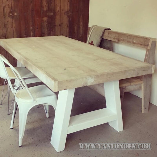 Steigerhouten tafel Dylan