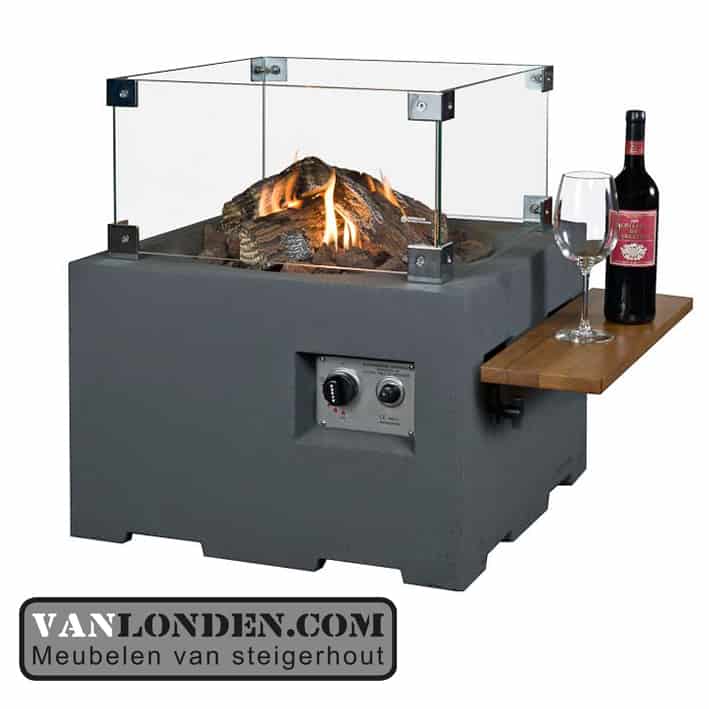 Happy Cocooning vuurtafel vierkant