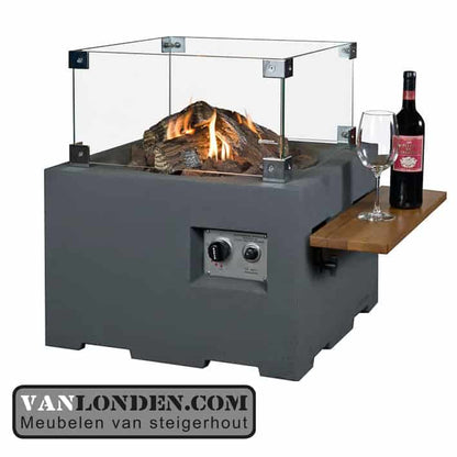 Happy Cocooning vuurtafel vierkant