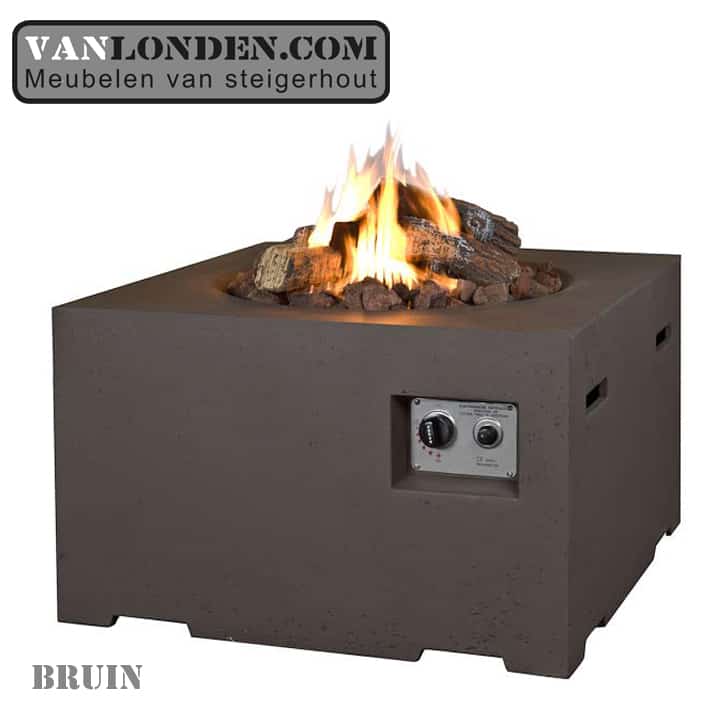 Happy Cocooning vuurtafel vierkant