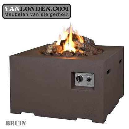 Happy Cocooning vuurtafel vierkant