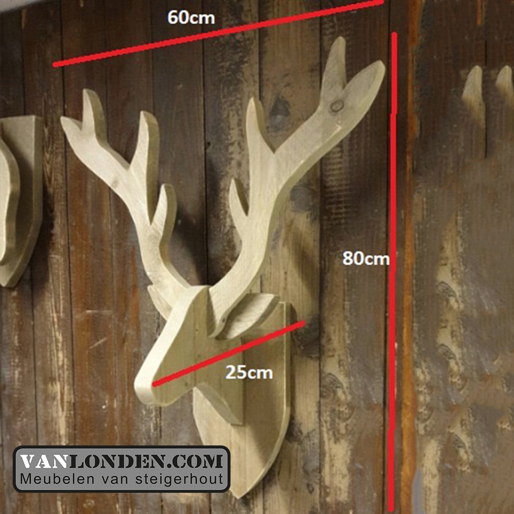 Hertenkop van steigerhout