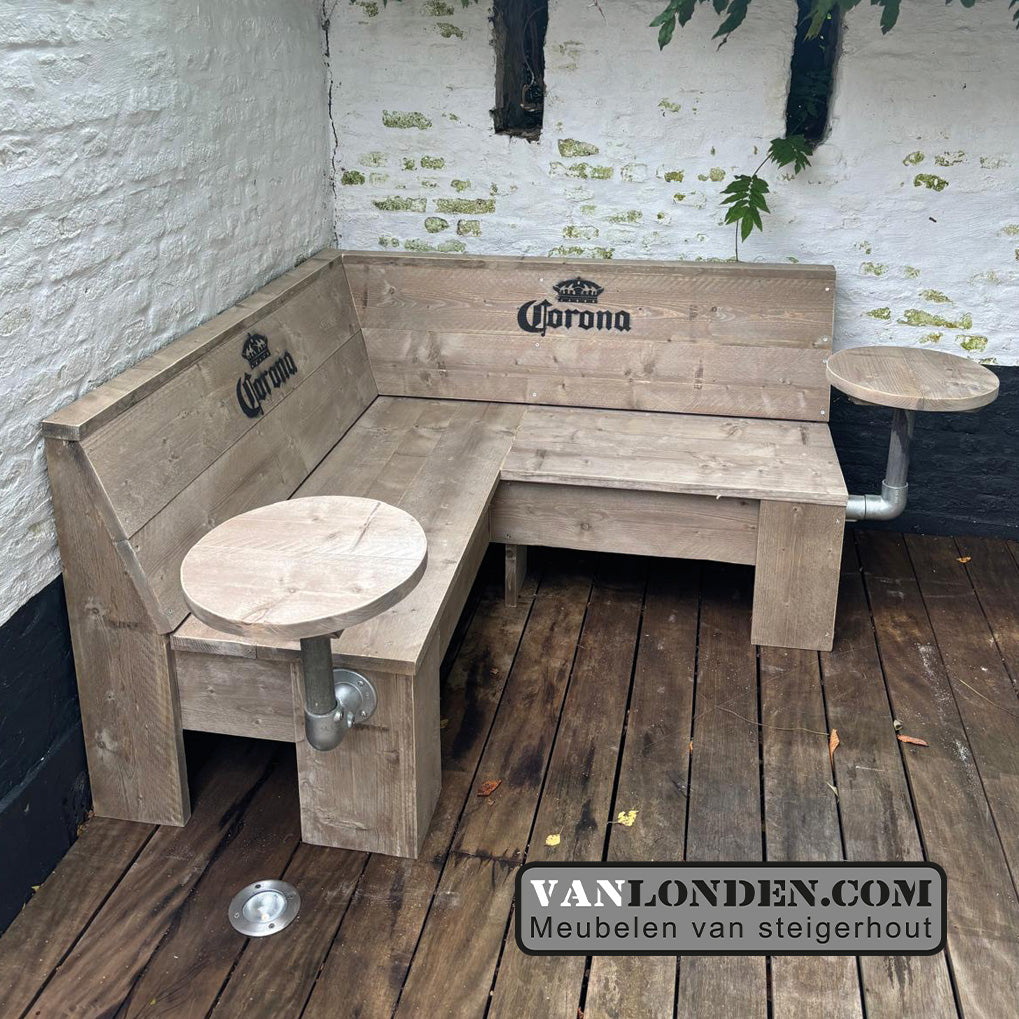 Hoekbank-terrasbank Momo