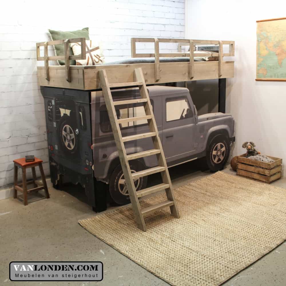 Steigerhouten Landrover bed