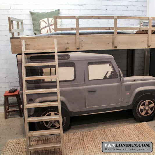 Steigerhouten Landrover bed
