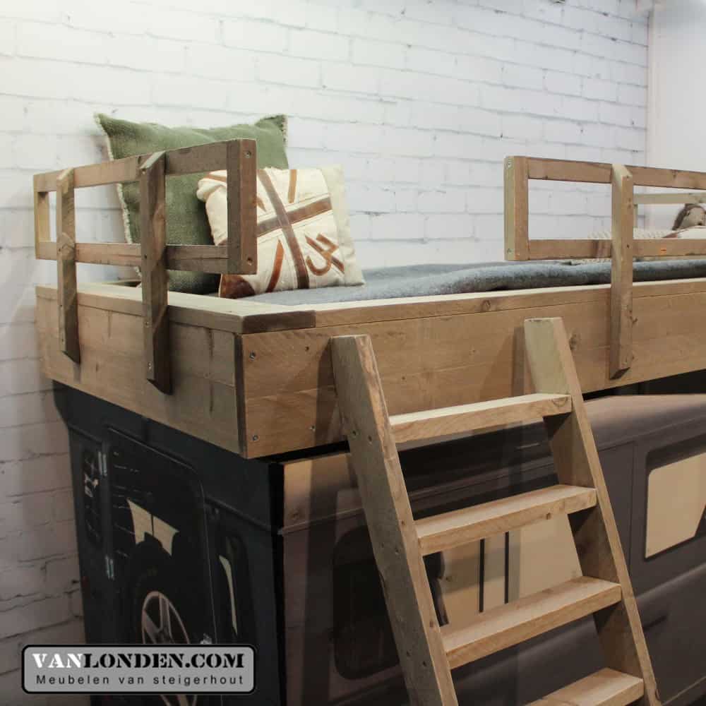 Steigerhouten Landrover bed