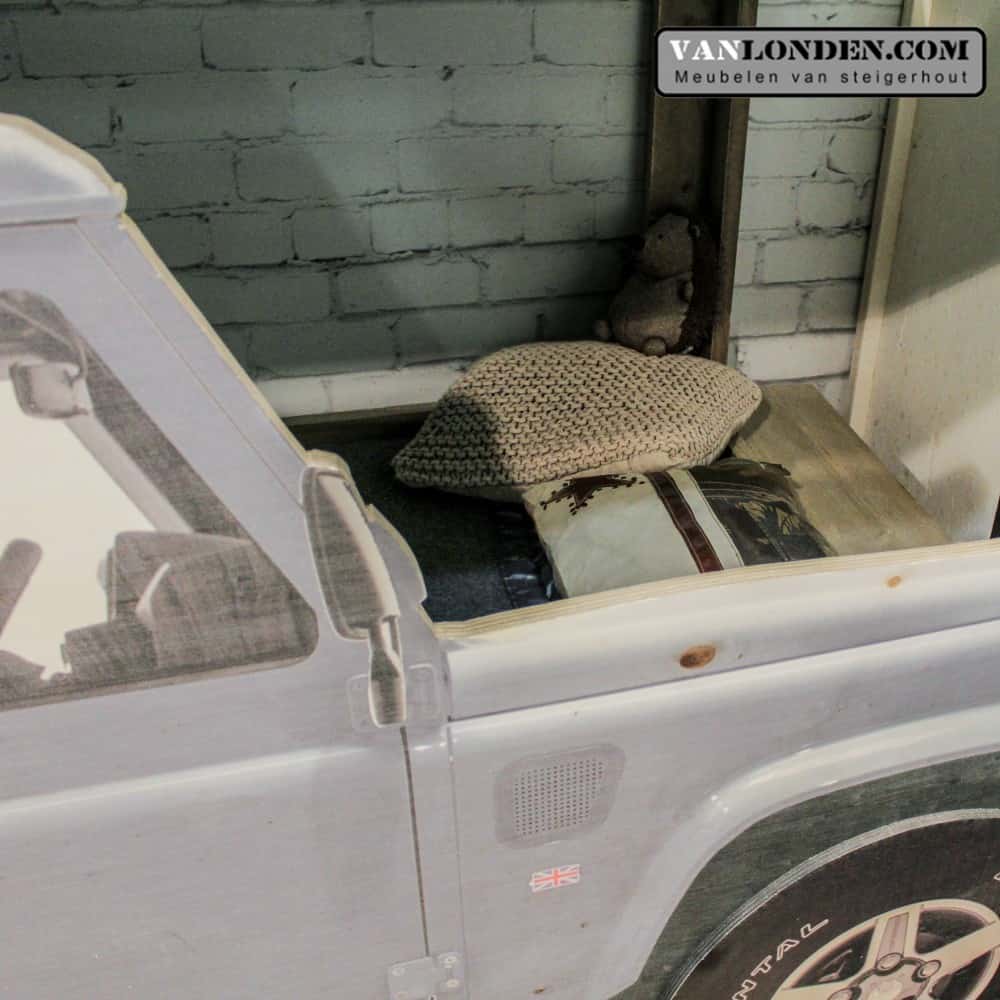 Steigerhouten Landrover bed