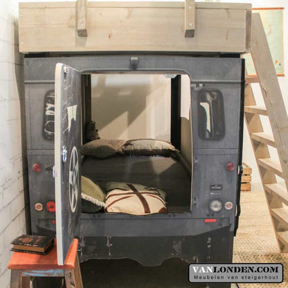 Steigerhouten Landrover bed