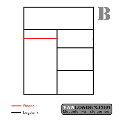 Steigerhouten hoogslaper Cyril