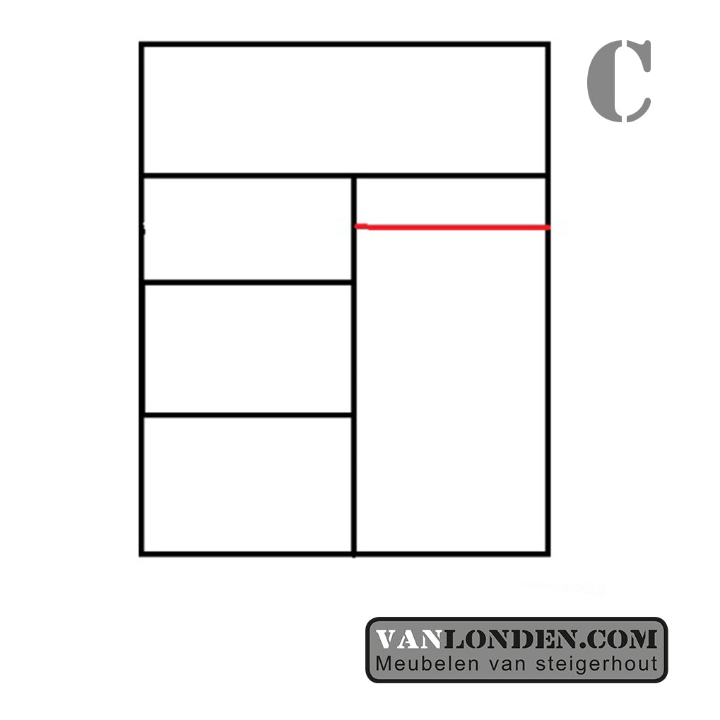 Steigerhouten hoogslaper Cyril
