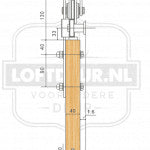 Loftdeur Schuifdeursysteem Pijl