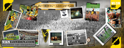 Steigerhouten Foto print VIP tafel op wielen