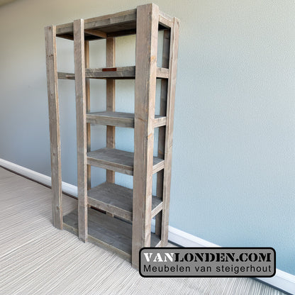 Open kast van steigerhout Ilva