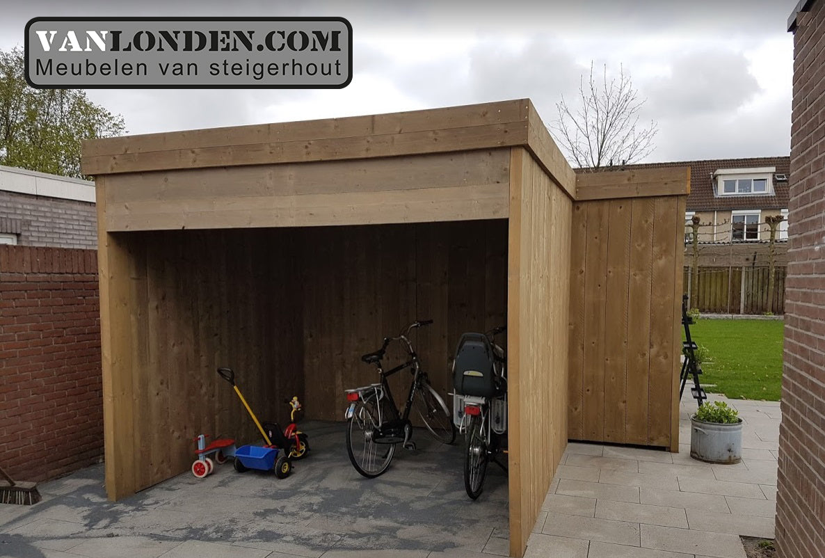 Overkapping met schuur en buitenkeuken