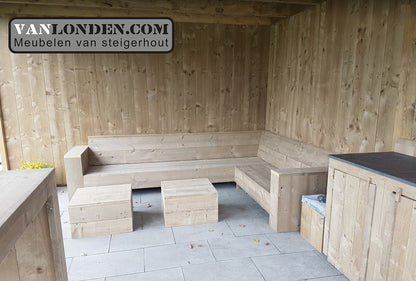 Overkapping met schuur en buitenkeuken