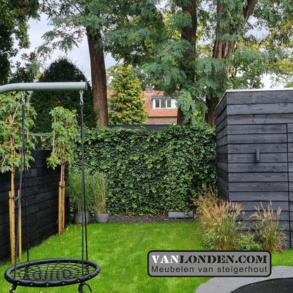 Schuur van zwart Zweeds Rabat