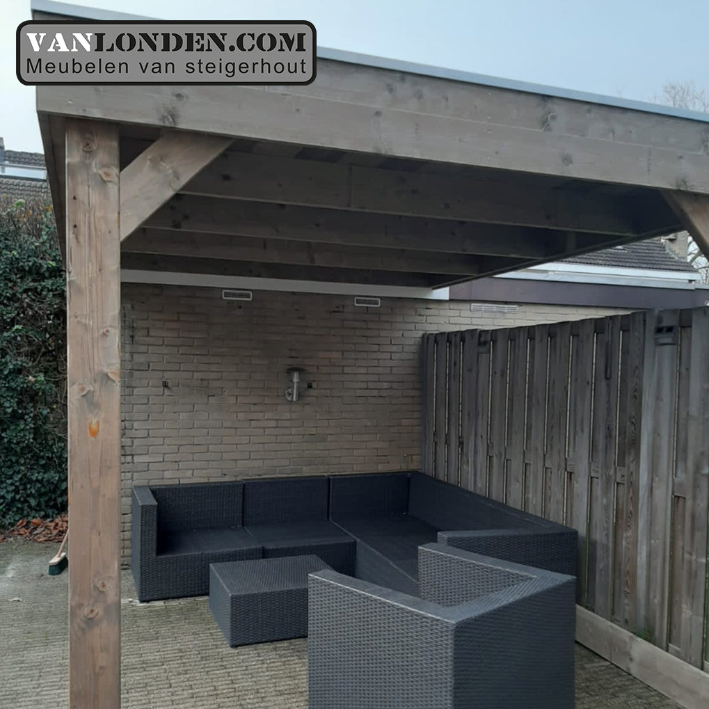 Steigerhout overkapping Adam