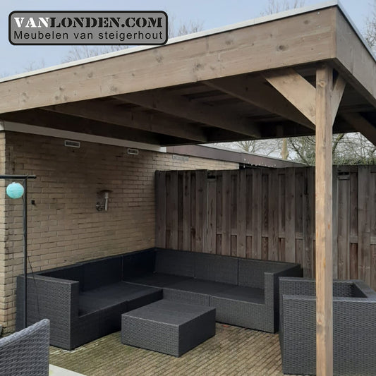 Steigerhout overkapping Adam