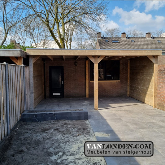 Steigerhout overkapping Ivan