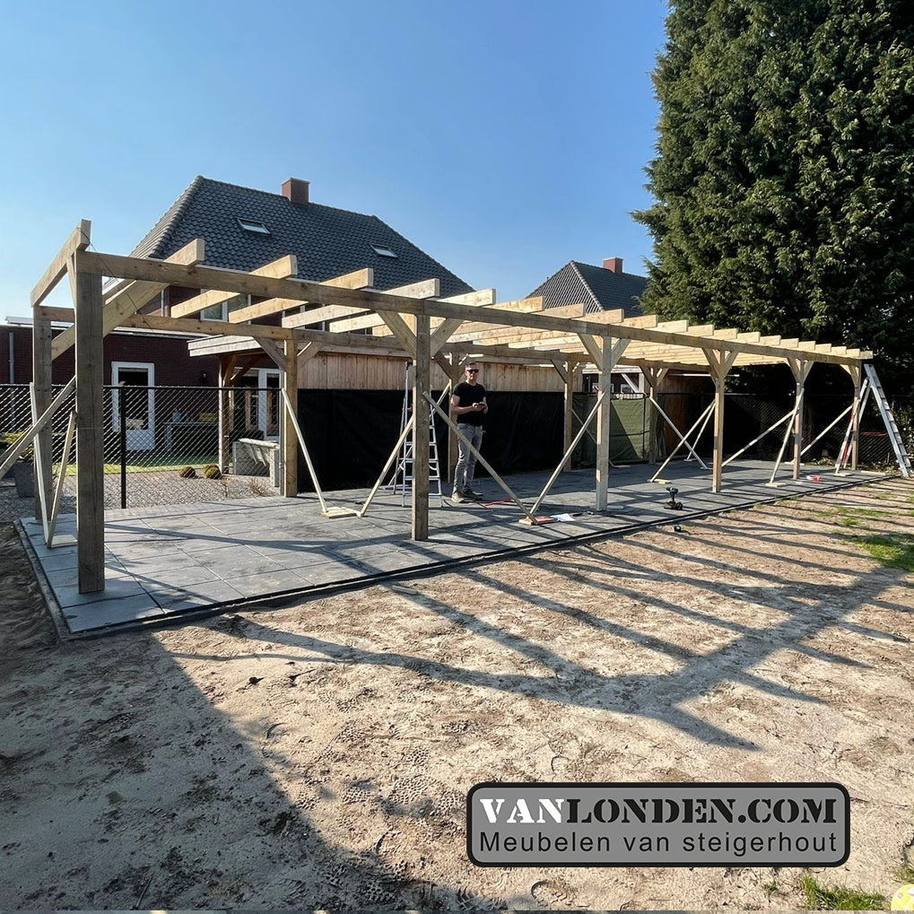 Steigerhout overkapping Manuel