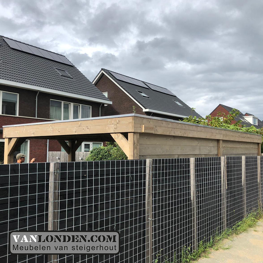 Steigerhout overkapping Roy