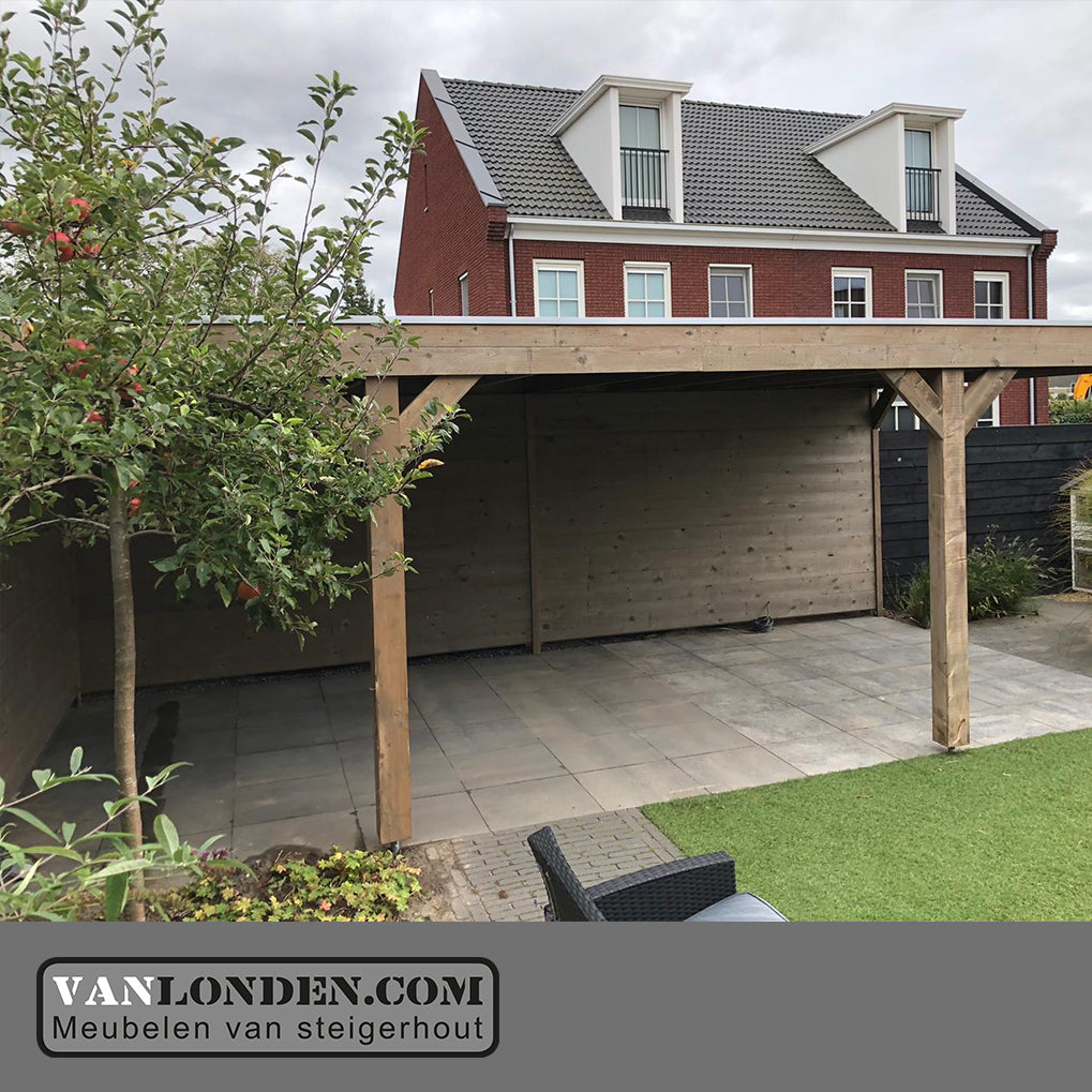 Steigerhout overkapping Roy