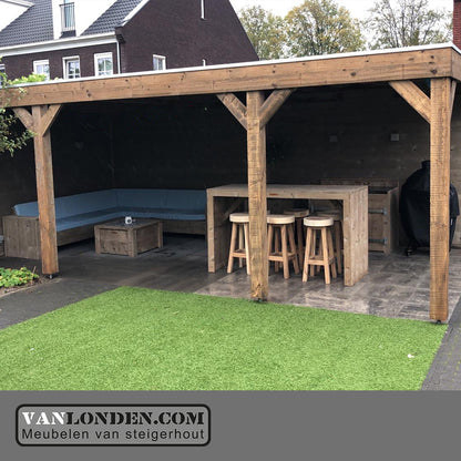 Steigerhout overkapping Roy