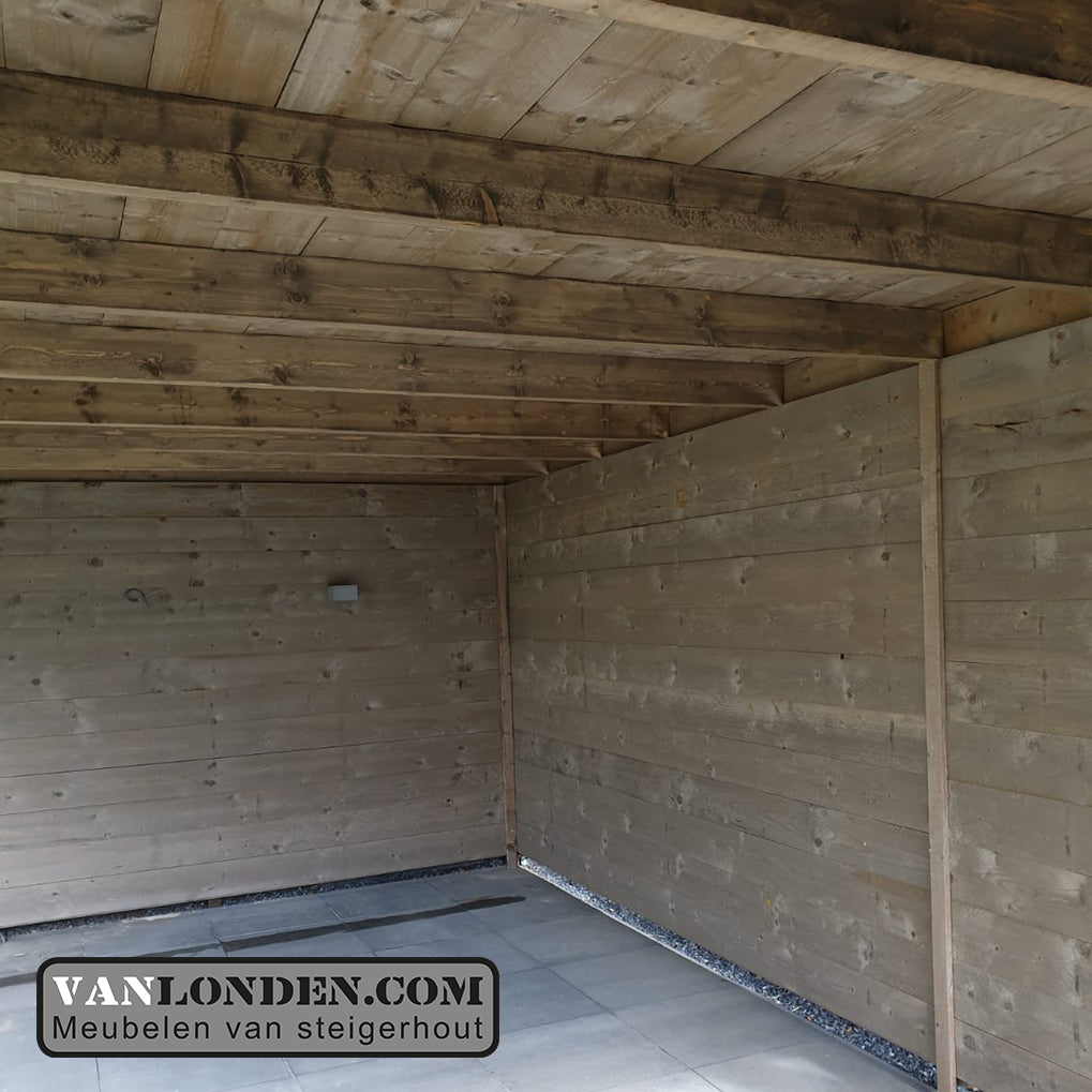 Steigerhout overkapping Roy