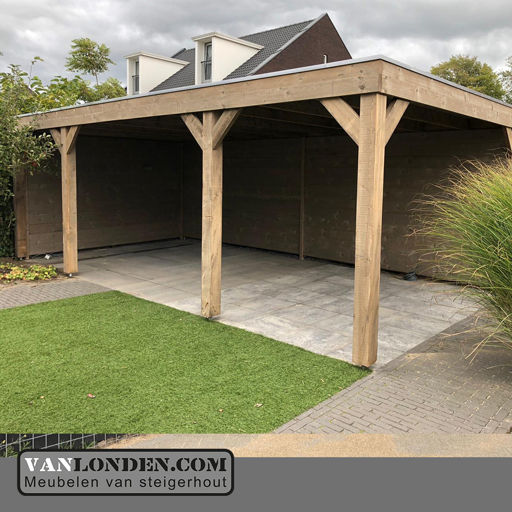 Steigerhout overkapping Roy