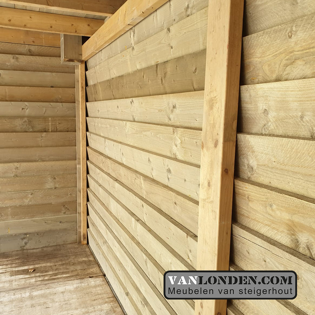 Steigerhout overkapping Sabine