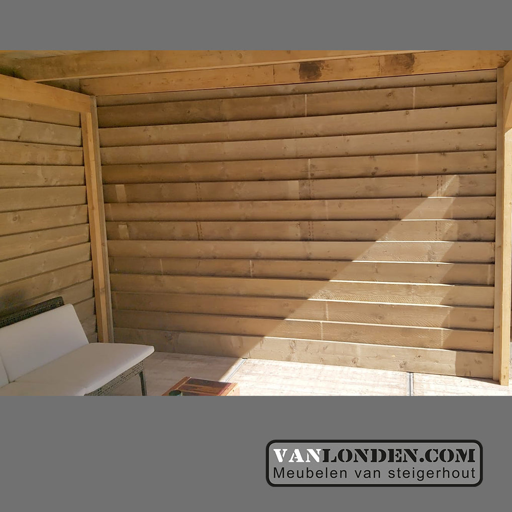 Steigerhout overkapping Sabine